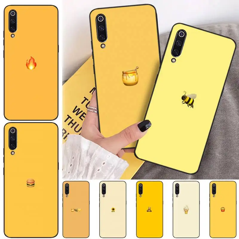 Желтый чехол для продуктов питания чехлы Etui Xiaomi Note Max Mi 3 7 8 9se Redmi 7a 8t 10 Pro Lite