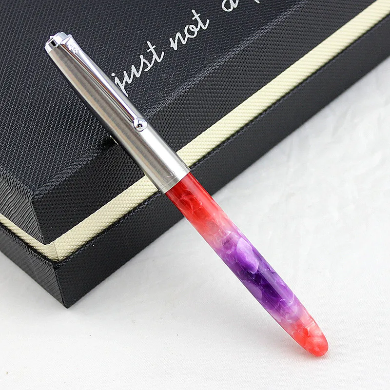 JINHAO 51A акриловая перьевая ручка Celluloid стальная крышка совершенно новая