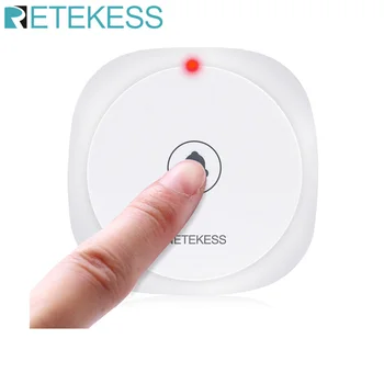 1 sztuk RETEKESS TD017 dotykowy restauracja Pager połączenie bezprzewodowe przycisk nadajnik 433 92MHz dla T128 TD108 System wzywania pielęgniarki tanie i dobre opinie CN (pochodzenie) 433 92 MHz CR2032*1 210mAh