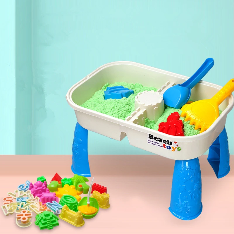 Children Beach Toy Set Safe Non-toxic Summer Play with Water Sand Table Space Assembled Toy Spatula Castle Sand Playing Tool Set