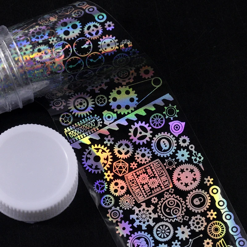 4x100 см/рулон голографическая Лазерная Фольга для ногтей пламя Одуванчик панда бамбук голографическая переводная наклейка для нейл-арта водный слайдер переводная наклейка для нейл-арта - Цвет: 299