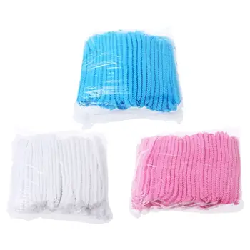 

100Pcs Non-Woven Disposable Bouffant Cap Double Tendon Anti-Dust Hair Cover