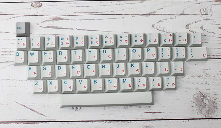 Hiragana Alpha Keycaps Вишневый профиль PBT краситель сублимированные японские буквы 139 ключи для переключатели Cherry MX механические клавиатуры