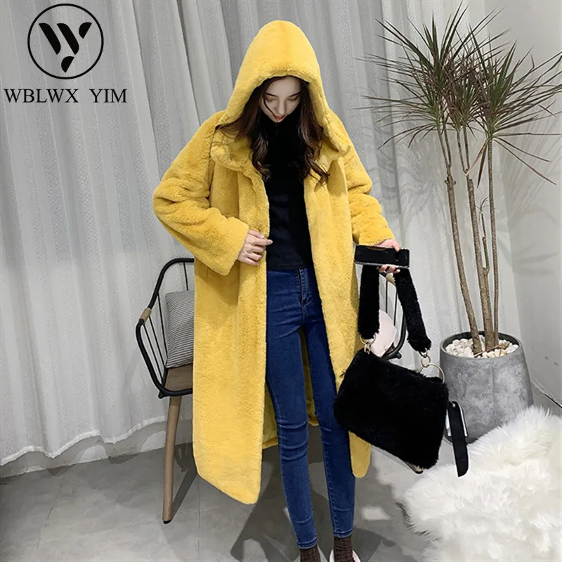Winter long coat women Fashion Faux Mink fur Jacket Casual Thick Warm Fur Coats female Fluffy High quality Outerwear womens | Женская