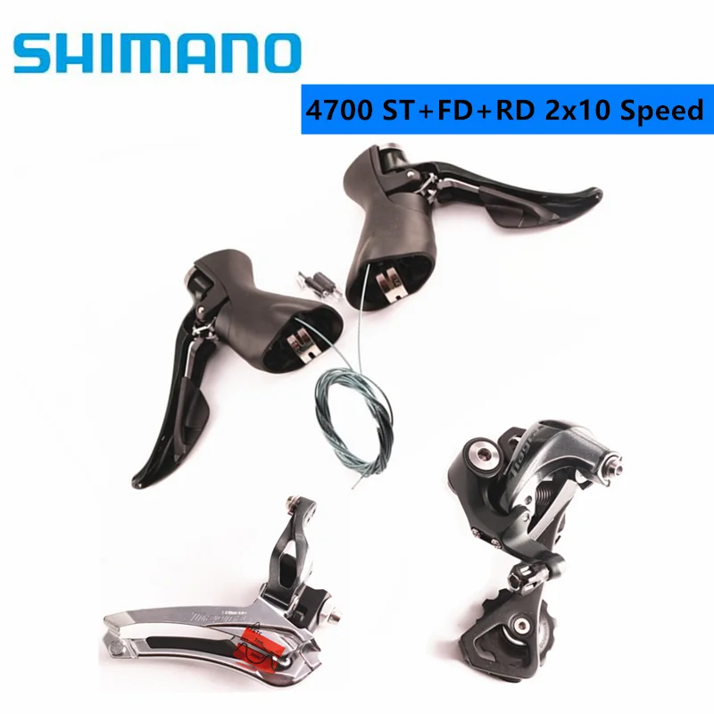 

Shimano Tiagra 4700 2x10 Speed Road Bike Bicycle Mini Groupset 4700 Front Derailleur Rear Derailleur GS/SS Shifter