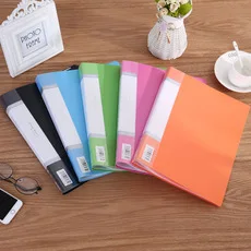 Chinese Red A4 Info Booklet 20 Pages 30 Page 40 Page 60 Page Transparent Folder Students Folder Three-Color Selectable