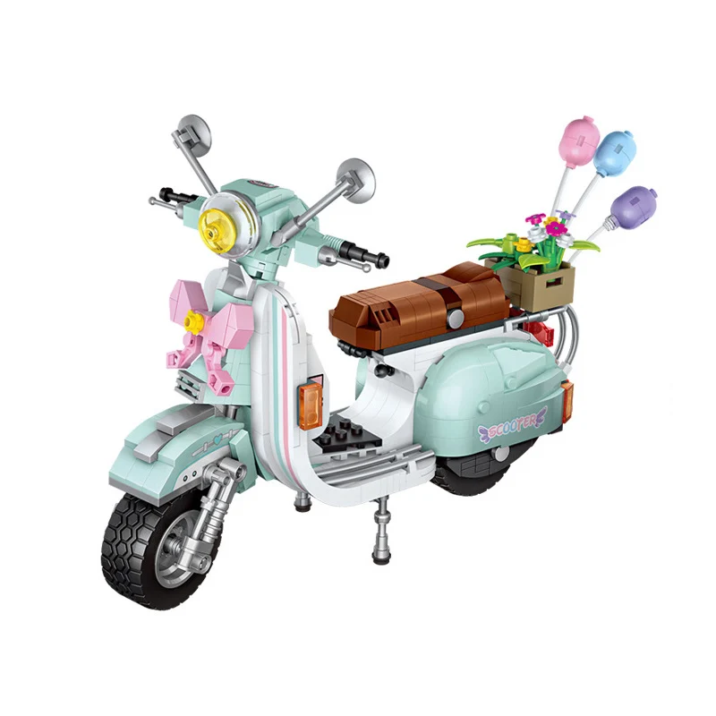 

673pcs technic Mini sheep motorcycle modle city car building blocks Bricks educational Toy for kids gifts compatible legoingly