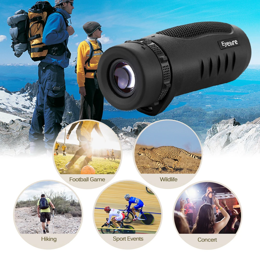 10x32 Monocular Telescope High Power Multi-coated Monocular Scope Telescope for Bird Watching Hiking Camping Concert