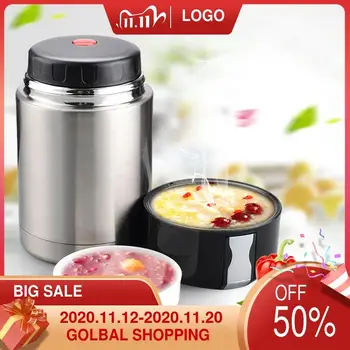 

Large Capacity 800ML/1000ML/1200ML Thermos Lunch Box Portable Stainless Steel Food Soup Containers Vacuum Flasks Thermocup