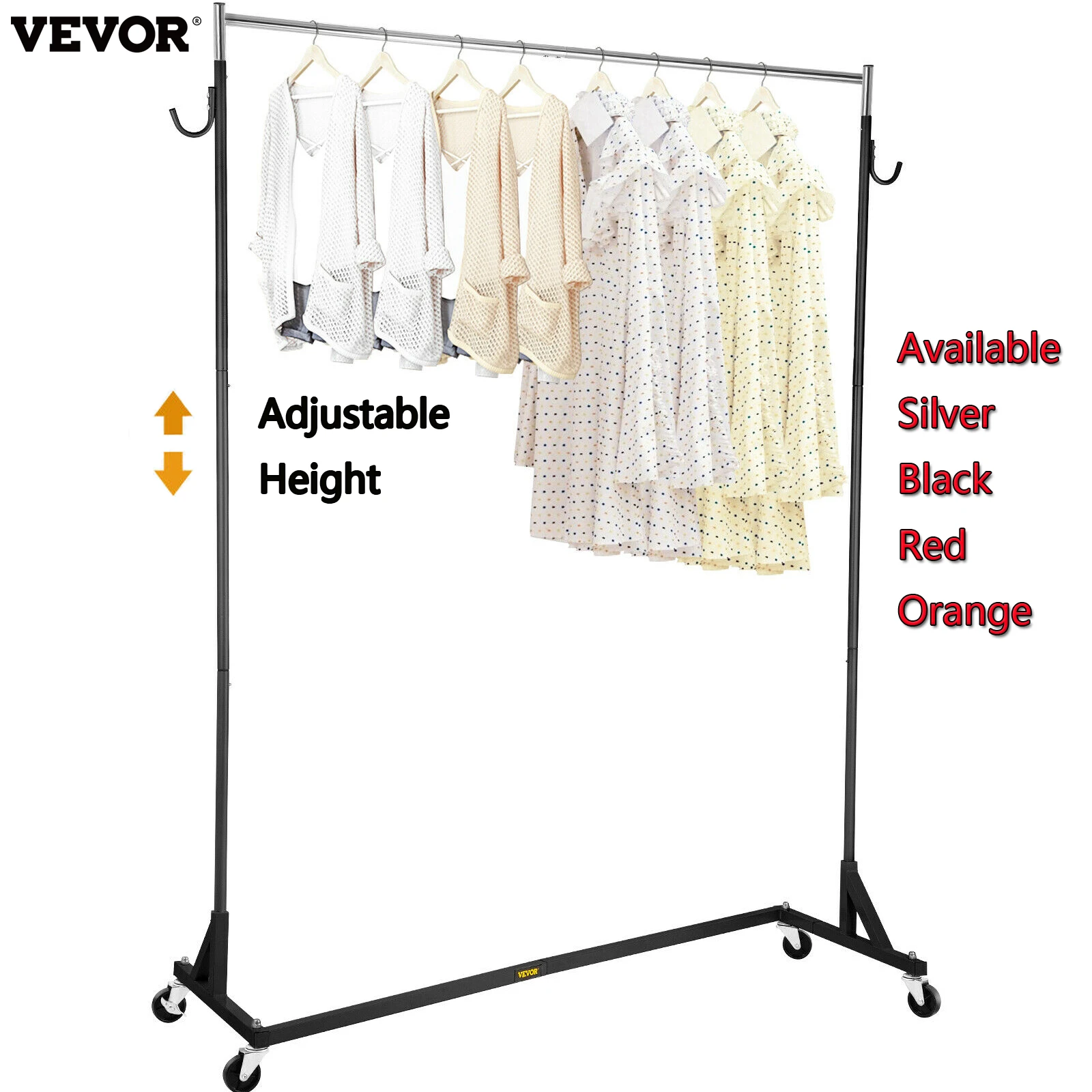 VEVOR Perchero Burro para Ropa en Z 60 x 180 cm Perchero con