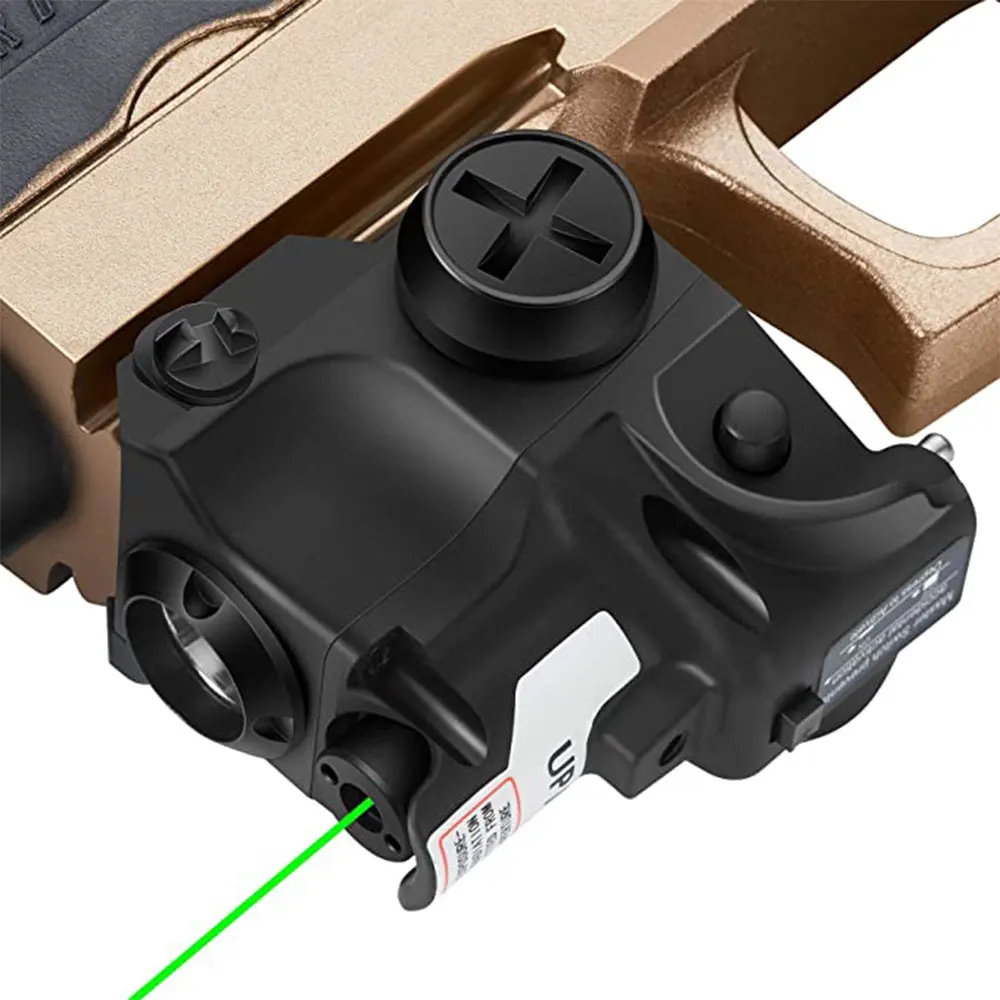 Details about   Tactical LED Flashlight Red Green Dot Laser Sight Torch For Pistol Rail Hunting 