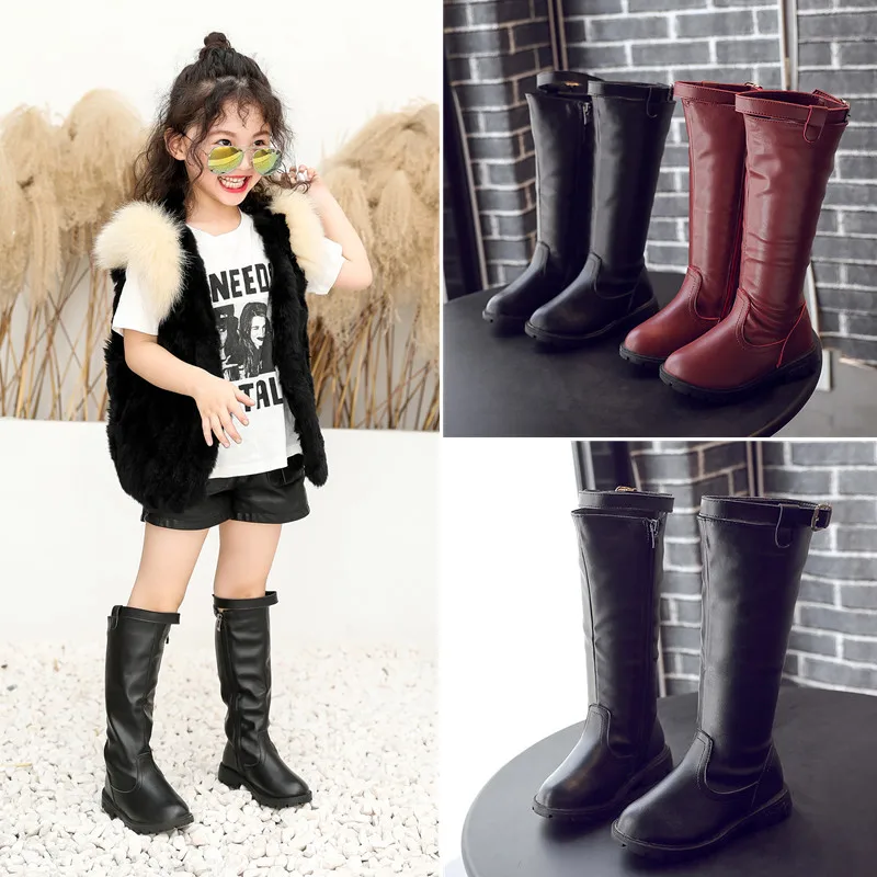 Зимняя обувь для девочек; коллекция года; детские ботинки; kinderschuhe schuhe kinder; детская обувь из искусственной кожи