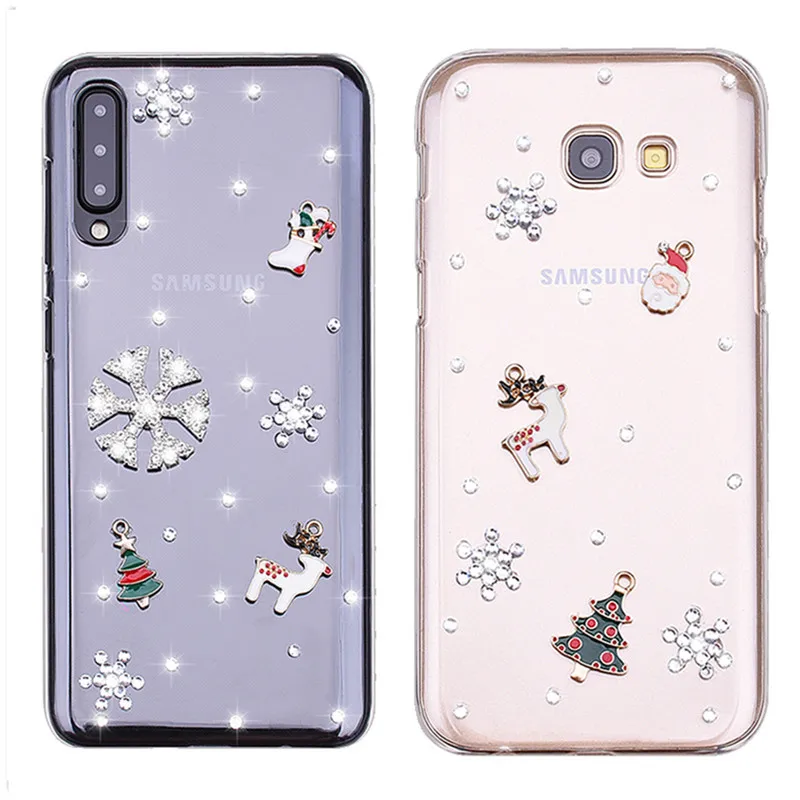 Диаманта Bling Чехлы для Samsung Galaxy A9 2018 A6 A8 плюс A5 J3 J7 J8 J1 J2 J5 2016 NEO DUO подарок на Новый