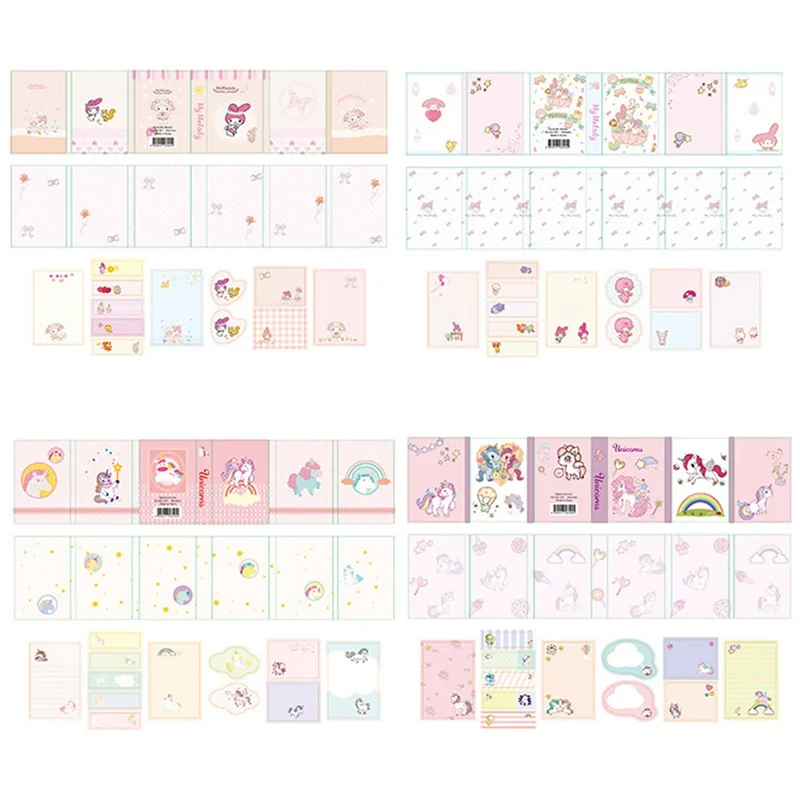 

kawaii Unicorn Party Folding Memo Pad N Times Sticky Notes To Do List Planner Memo Notepad Bookmark Gift Stationery