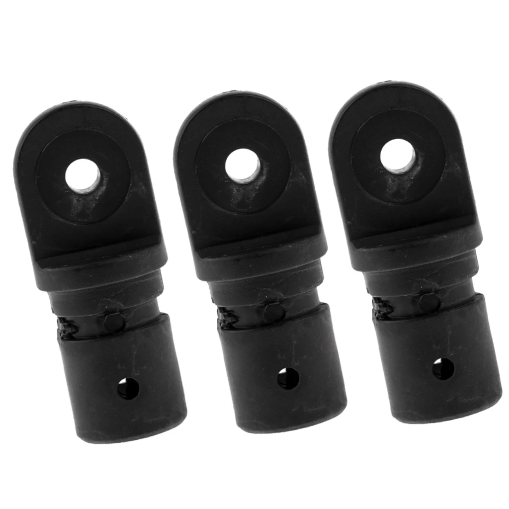 3xNylon Marine Boat Bimini Top Fitting 22mm Internal Insert Tube Eye End Cap