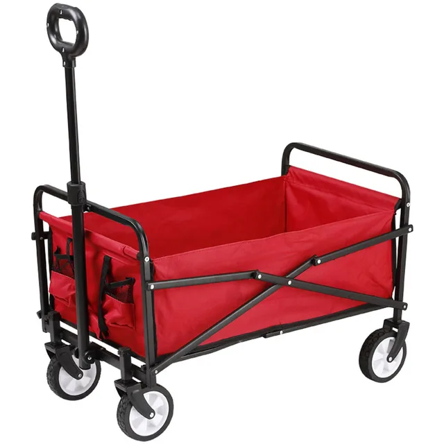 Kültéri Kemping Összecsukható Szállítási Kocsi Hordozható Többfunkciós Nagy Kapacitású Bevásárló Otthoni Kerti Hódok - Image 2