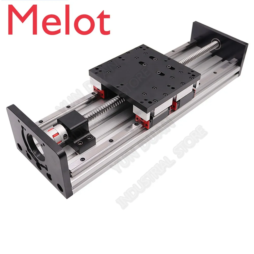 

100MM-1000MM Stroke Heavy Load Slide table Platform Double Guide Rail HGR20 4PCS Slider 20MM Sliding Linear module Ballscrew CNC