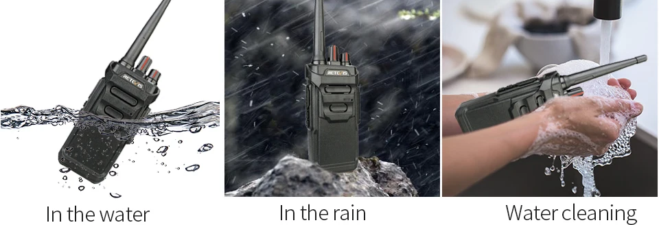 4 шт. RETEVIS RT48/RT648 IP67 влагонепроницаемые Walkie Talkie плавающие PMR радио VOX 2 Way Радио Comunicador с динамик для Baofeng