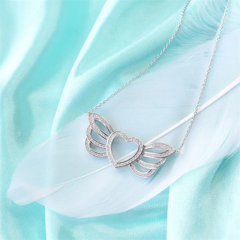 

LK Sailor Moon Necklace 925 Sterling Silver Bow Love Heart Water Ice Moon Magic Wand Personality Clavicle Chain