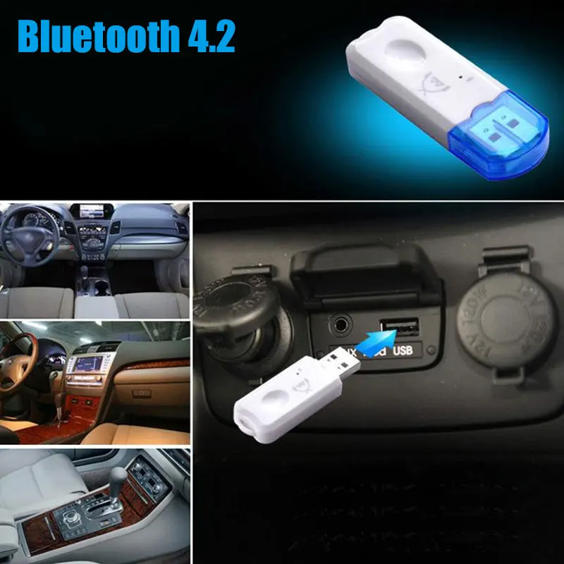 VEHEMO USB Bluetooth 5,0 передатчик автомобильный комплект громкой связи Музыка Аудио приемник адаптер авто Bluetooth AUX для динамика наушников