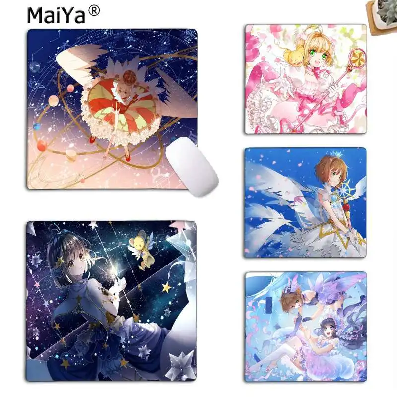 MaiYa нескользящий PC Card captor sakura kinomoto аниме для девочек, высокоскоростной коврик для мыши,,, игровой коврик для мыши