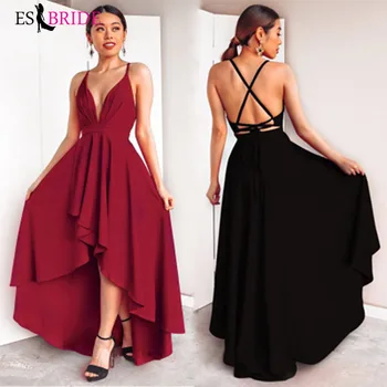 

Sexy deep V-neck strap dress