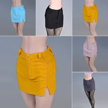 

1/6 Scale Female Figure Accessories Slits Pack Hip lattice Short Tube Mini Skirt For 12Inch Body Action Figure Toy