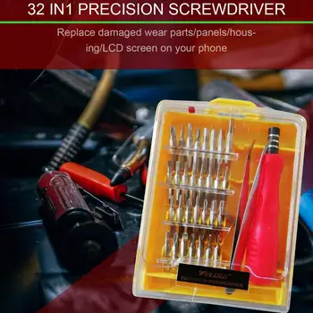 

32 in 1 Precision Hardware Screwdriver Kit Screw Driver Tool Sets Portable Stock Offer for Tablets and Mobile Phones Laptops