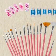 15 pcs Brushes for nails brushes for manicure Dotting Painting Drawing Pen Nail Art Brush Gel Polish Brushes Tools Nail Art Pen