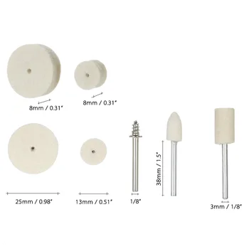 

New 129Pcs Polishing Wheel Accessories Polishing Tools Wool Felt Metal Surface Buffing Polishing Wheel for Rotary Tool