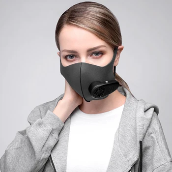 

1PC Unisex Smart Electric Cycling Face Mask Anti-formaldehyde Antidust PM2.5 Filter Mouth Masks Outdoor Sport Cycling Black Mask