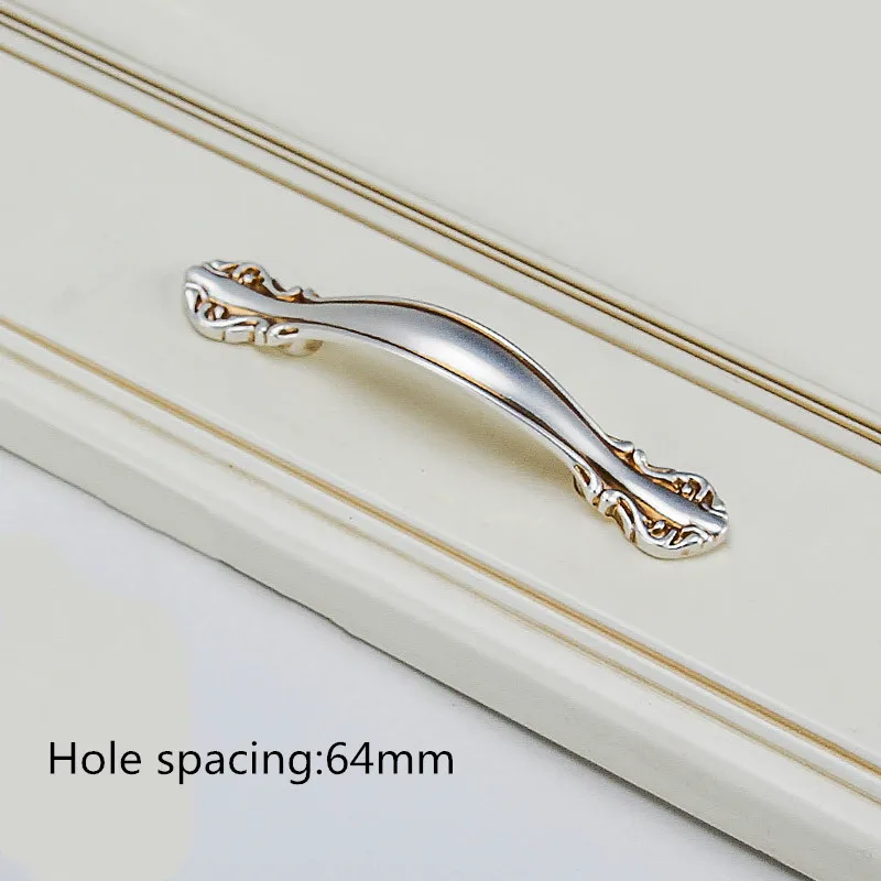 64mm Dooroom сплав ручки шкафа современный шкаф комод шкаф Ящики ручки для мебели легкие роскошные украшения - Цвет: 64mm