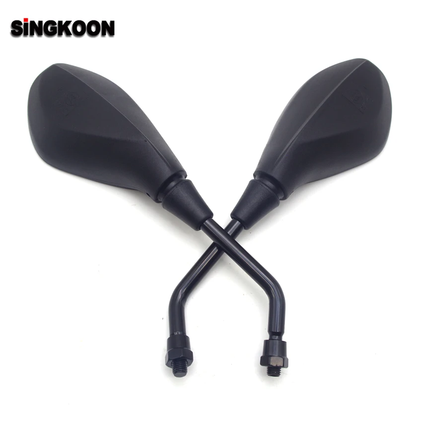 

Universal Motorcycle Side Mirror Rear View Mirrors Black retrovisor moto FOR triumph tiger 800 vn900 bajaj suzuki vstrom dl650