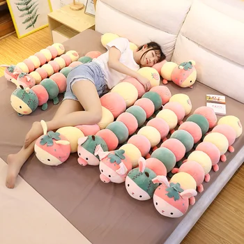 

Cartoon Caterpillar Cylinder Cute Cushion Multipurpose For Seat Bed Sleeping Soft N98