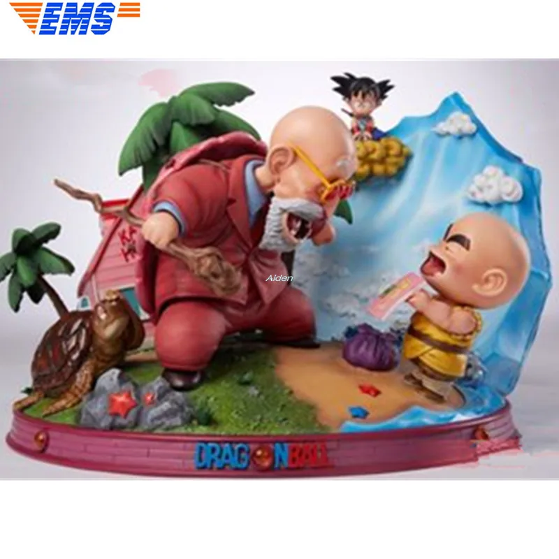 1" Dragon Ball Z статуя Супер Saiyan бюст Мастер Роши Сон Гоку и криллин 1/6 GK экшн Коллекционная модель игрушечная коробка 30 см Z2809 - Цвет: Розовый