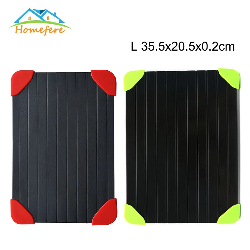 Fast Defrosting Tray Meat Defrost Tray chopping board Safety Thawing Tray Quick Thawing Plate For Frozen Food Meat Kitchen Tools - Color: L 35.5x20.5x0.2cm