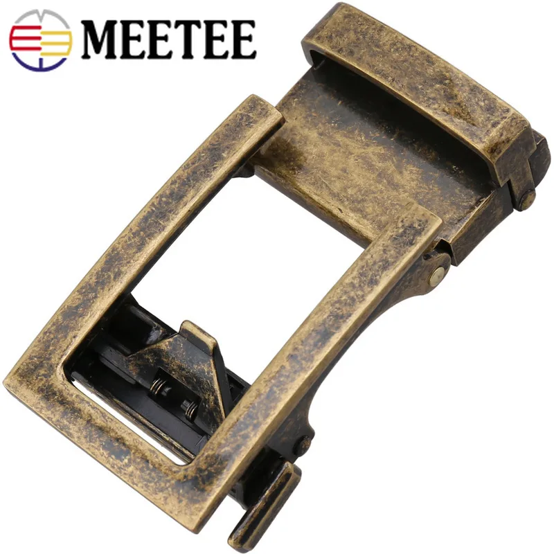 Meetee 1 шт. 32 мм полый ретро Автоматическая пряжка мужской кожаный ремень голова DIY Бизнес повседневные металлические джинсовые аксессуары BD413LY33-21601