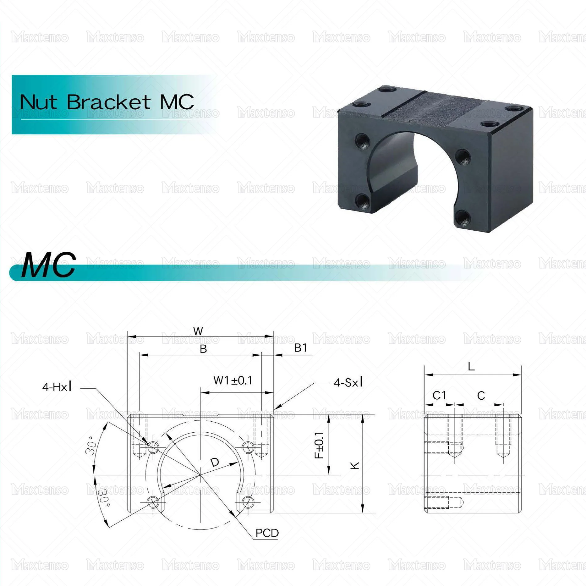 SYK гайка кронштейн шариковая гайка Корпус MC1004 MC1205 MC1408 MC2010 MC2020 для THK TBI HIWIN NSK PMI COMTOP GTEN шариковая гайка