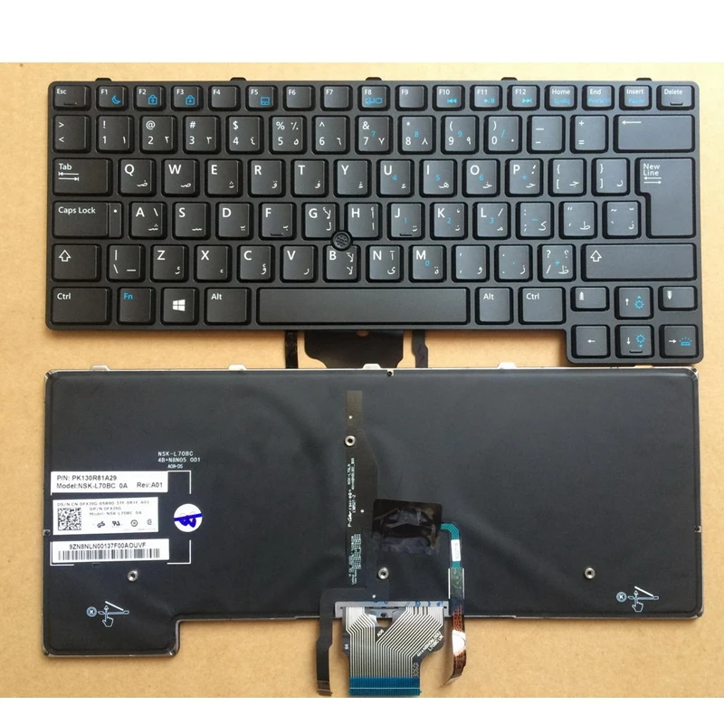 AR арабский для Dell Latitude E6430u E7440 E7420 E7240 с рамкой PK130R81A29 NSK-L70BC Клавиатура ноутбука