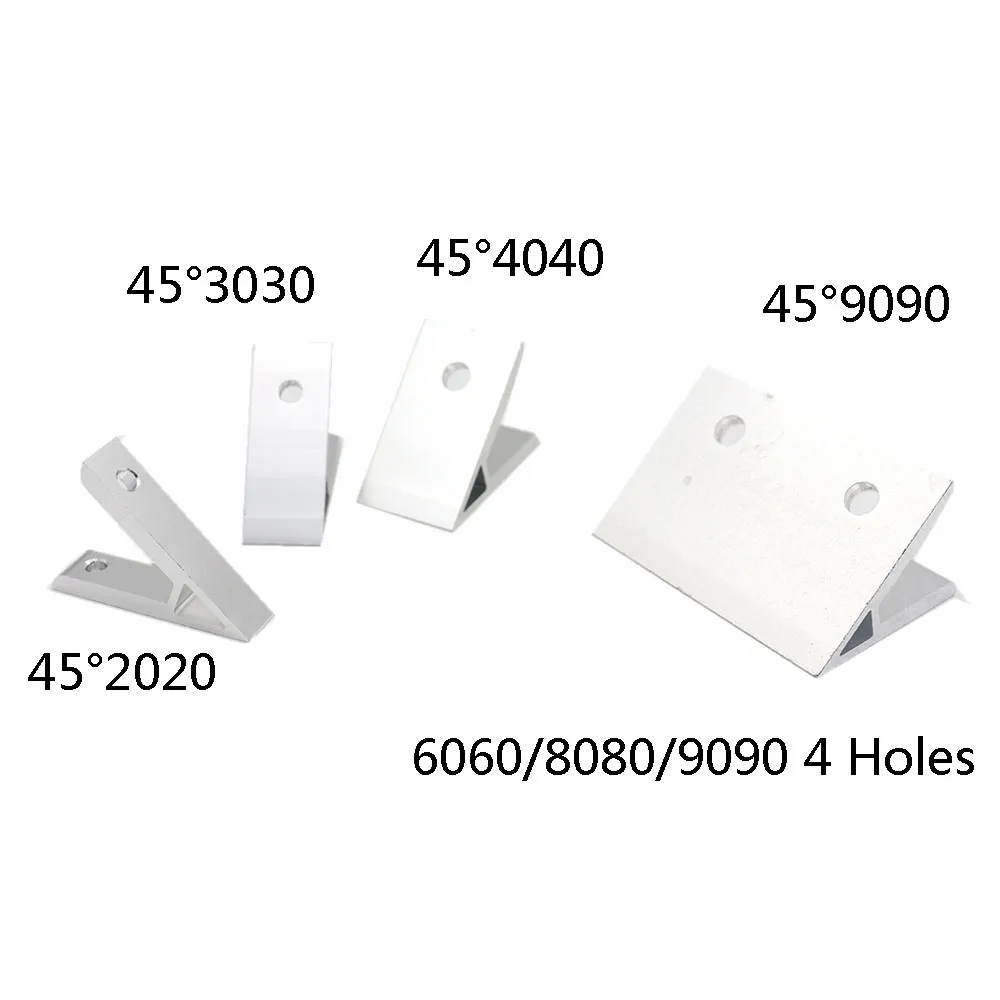 45 degree /3030/4040/4545/6060/8080/9090 inside Corner Angle Bracket Connection Joint for Aluminum Profile 3d printer part