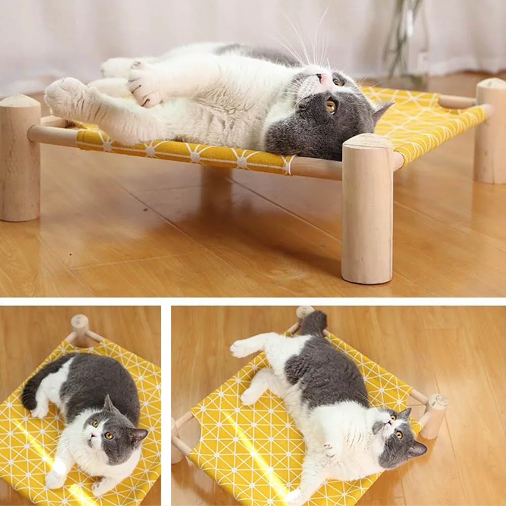 Puppy Cats Hammock Pet Bed Four-legged Breathable Removable Pet Beds Durable Mat Beds Shelf Pet Products Home Decoration
