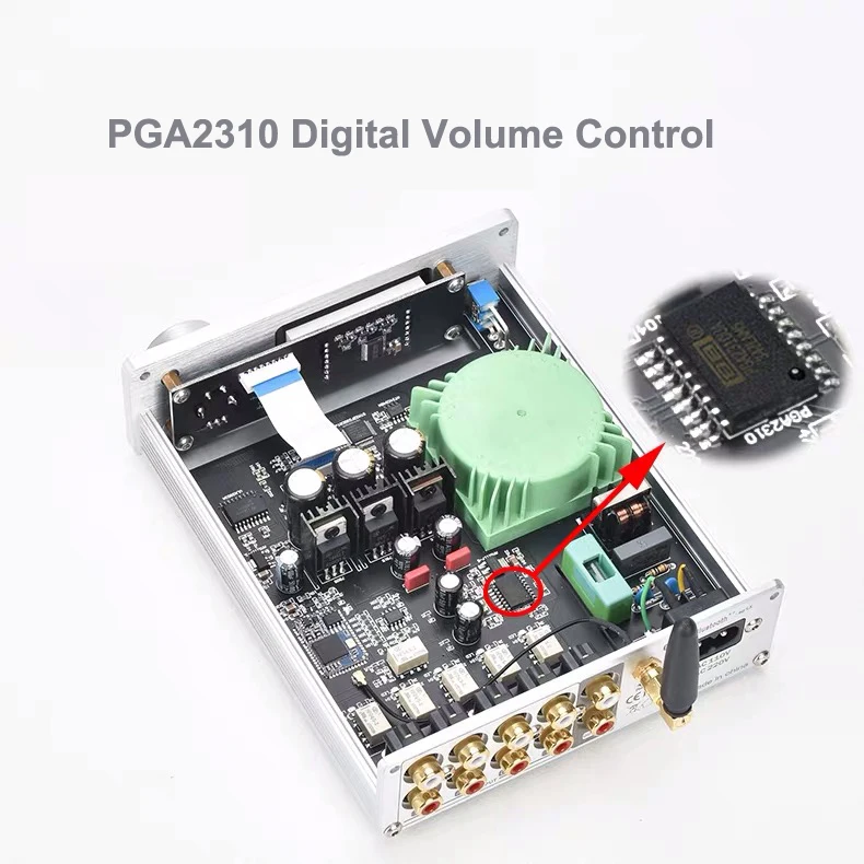 Bluetooth 5,0 APTX PGA2310 пульт дистанционного управления громкостью предусилитель мягкий пусковой предусилитель аудио громкость Предварительный усилитель