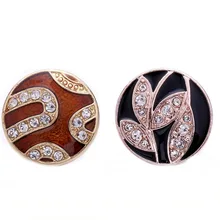 20 шт Новые оснастки ювелирные изделия винтажные Цветочные Кристаллы 18 мм 20 мм оснастки кнопки Имбирные Подвески подходят кожа Серебряный оснастка браслет