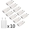 10PCS Lot Travel Wall Charging Charger Power Adapter USB AC EU Plug For  MAX MR 8 7 6 6s 5 5S SE 5C 4 4S 3GS