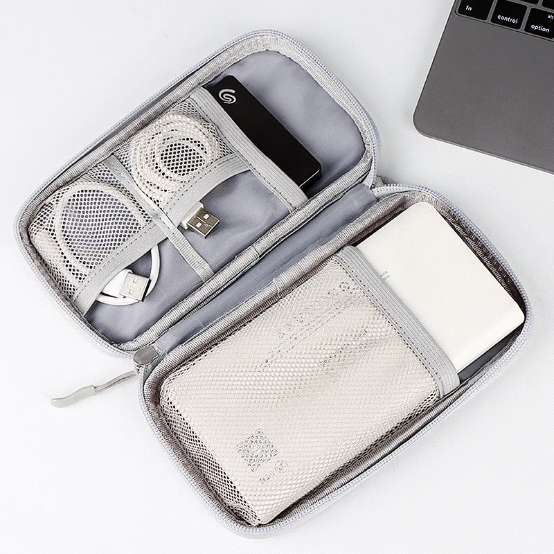 USB charger cable bag Hard Case Power Bank Case Storage Carrying Box SSD Bag External Hard Drive Disk Power Bank portable hard drive bag data cable storage bag hard drive box cable storage bag hard drive case electronic accessories case cable organizer pouch digital accessories bag electronics travel organizer