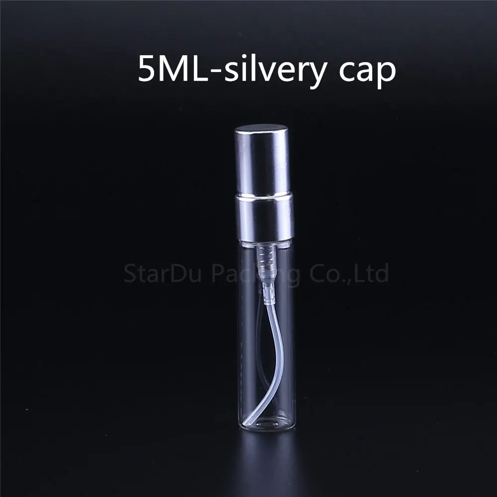 200pcs 2ml 3ml 5ml 10ml Refillable Mini Perfume Spray Bottle Sprayer Atomizer Portable Travel Cosmetic Container Perfume Bottle - Цвет: 8