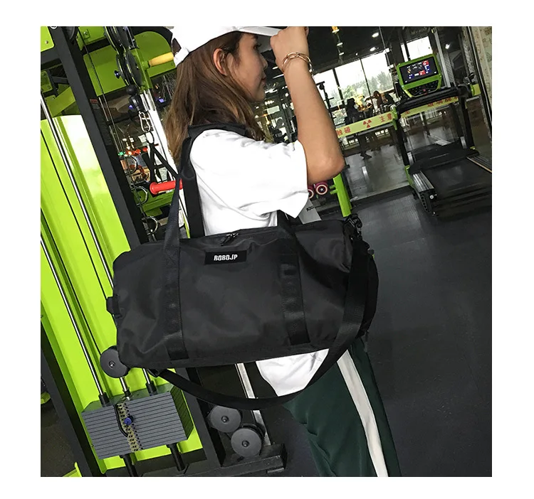 Стиль, спортивная сумка для спортзала, короткая дорожная сумка, Большая вместительная спортивная сумка для влажной и сухой разделительной обуви, сумка на плечо для тренировок