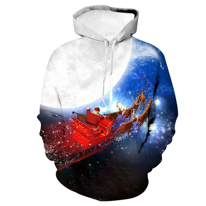 5XL Женские толстовки, зимняя толстовка, Vetements Femme,, женские Толстовки, Толстовки С мультяшным принтом, 3d, толстовка с капюшоном на Рождество - Цвет: Yxfs-74688