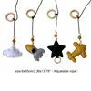 4Pcs/set Solid Wood Fitness Rack Pendant Children Room Decoration Infants Baby Gym Toy Hanging Ornaments 6