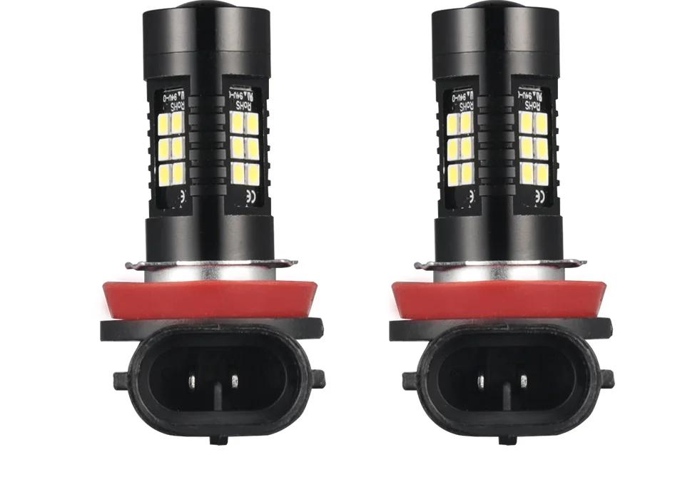 AILEO 2 шт. H8 H11 светодиодные лампы H9 светодиодные лампы HB3 9006 9005 smd-лампы 1200LM 6000K дневные ходовые огни 12V Белый, вождения, бега, Автомобильные светодиодные лампы для автомобильных фар